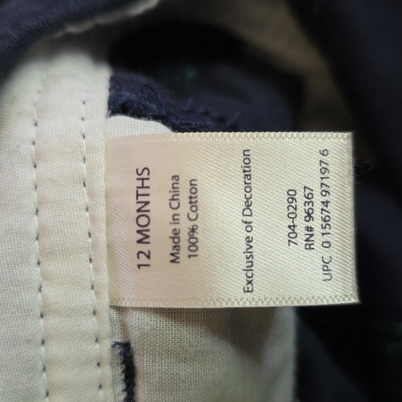 OshKosh B'gosh Boy's Turtle Print Navy Blue Overall Shorts 12 Months - Picture 5 of 10